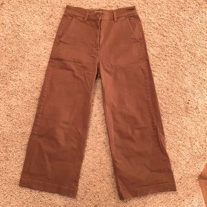 Everlane brown wide leg jeans